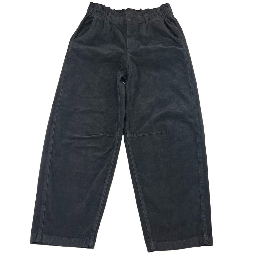 American Eagle Barrel Stretch Corduroy Pants Women’s Size 8 Dark Gray NWT NEW